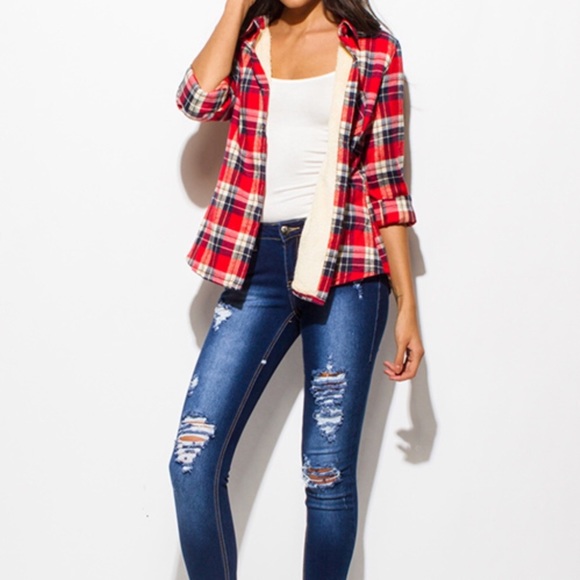 fleece lined flannel - Picture 2 of 8